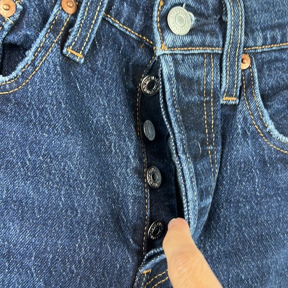 Levi’s 501 S Song For Forever Button Fly Skinny Distressed Original Fit - Picture 5 of 9